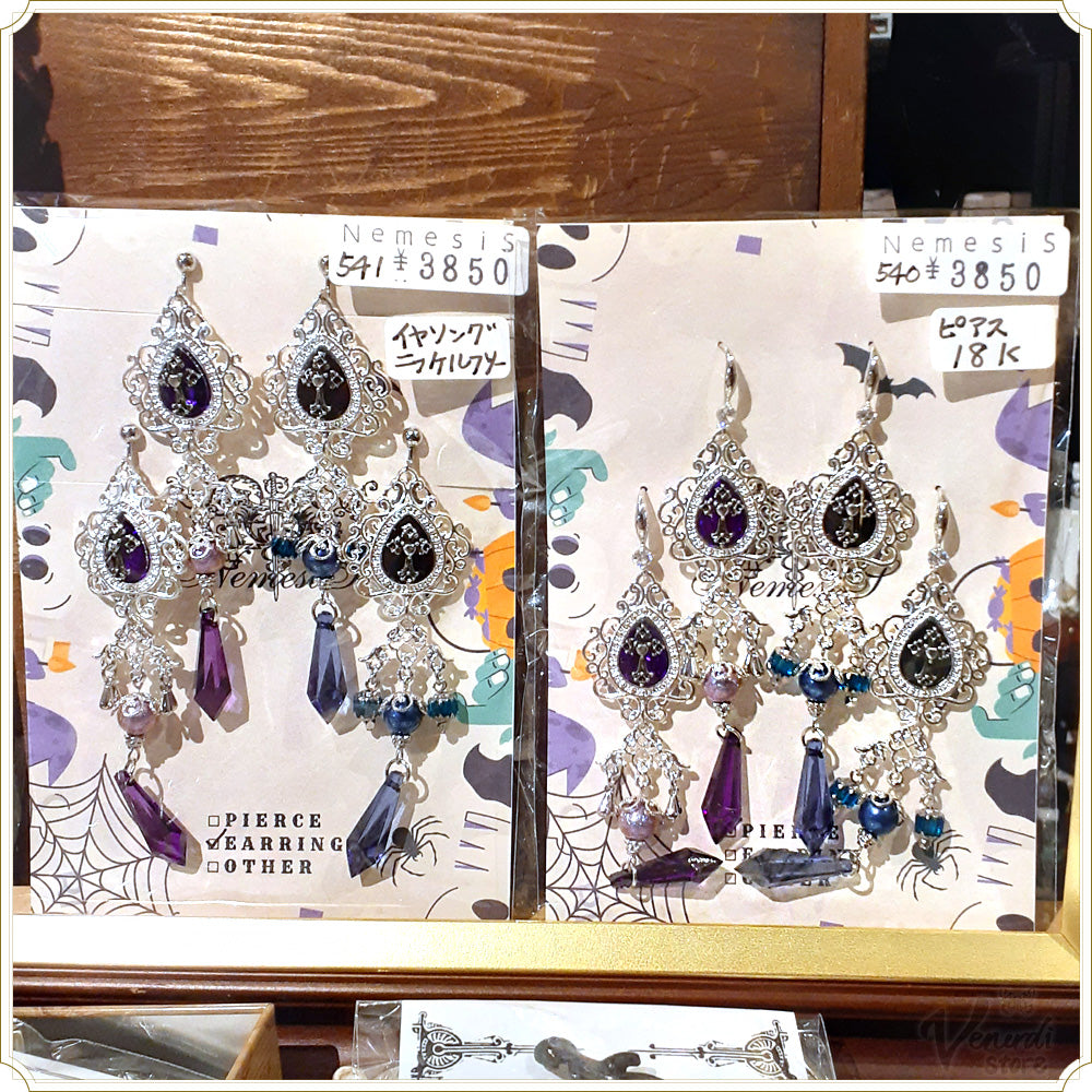 吸血鬼城の装飾 (ピアス,18k)(イヤリング,ニッケルフリー)