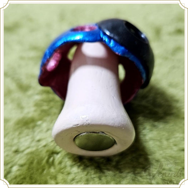 きのこマグネット(青×黒)