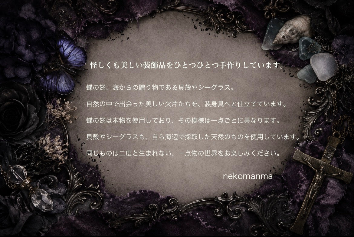 蝶の遺品ネックレス