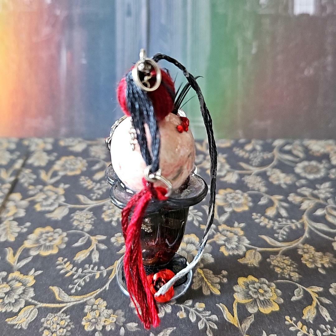 目玉人形 キーホルダー AKAGI