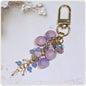 蝶とぶどう風キーホルダー