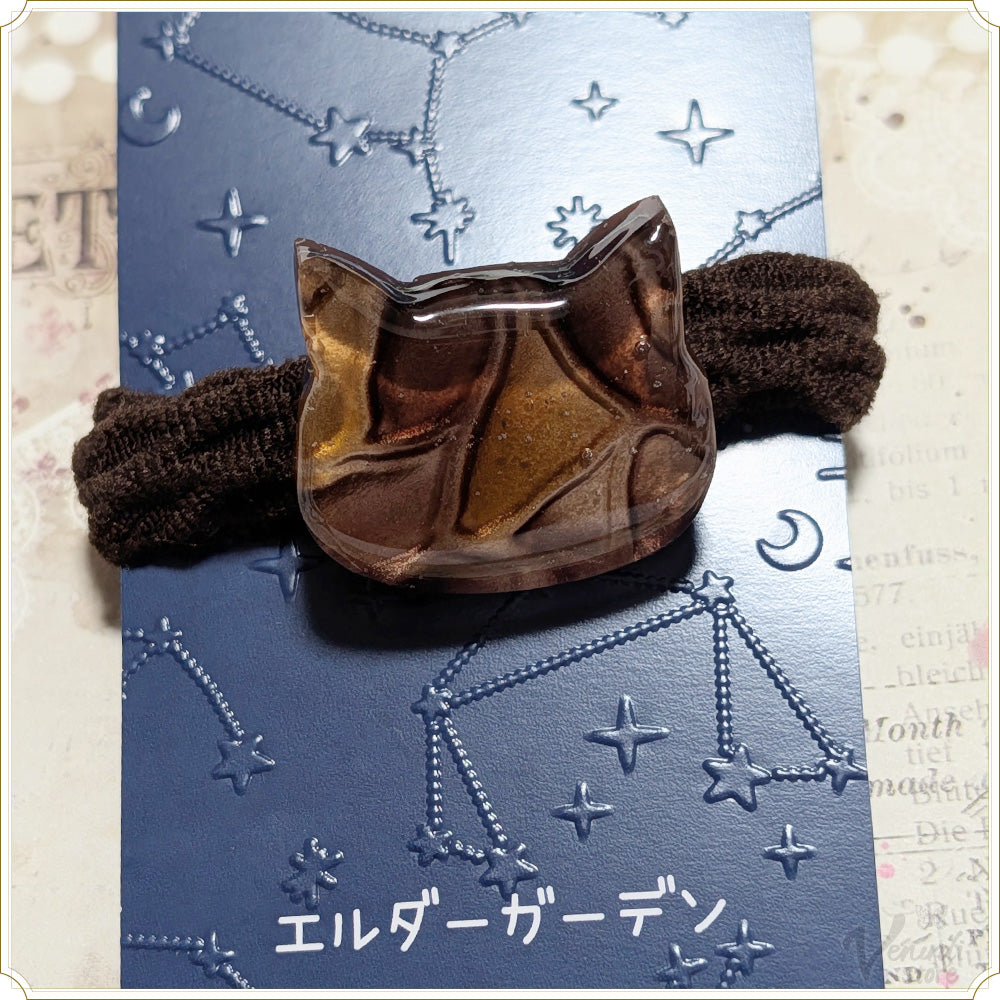 ひなた様お取置きです。レジンヘアゴム ねこ チョコレートNo.263 cat / ネコ – venerdi store