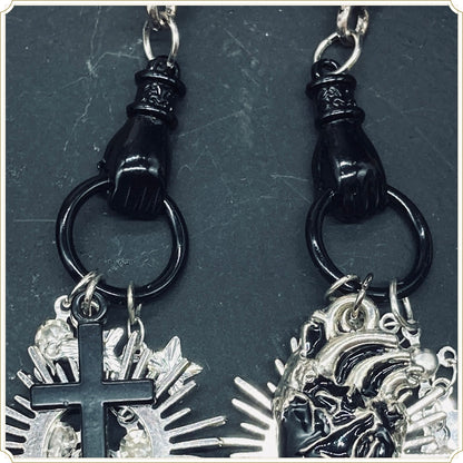 月蝕の祈り（ピアス・一点もの）