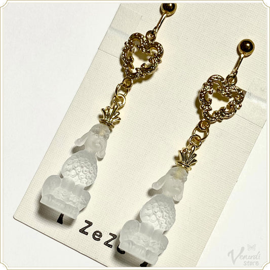 ヴィンテージスワロフスキープードルイヤリング