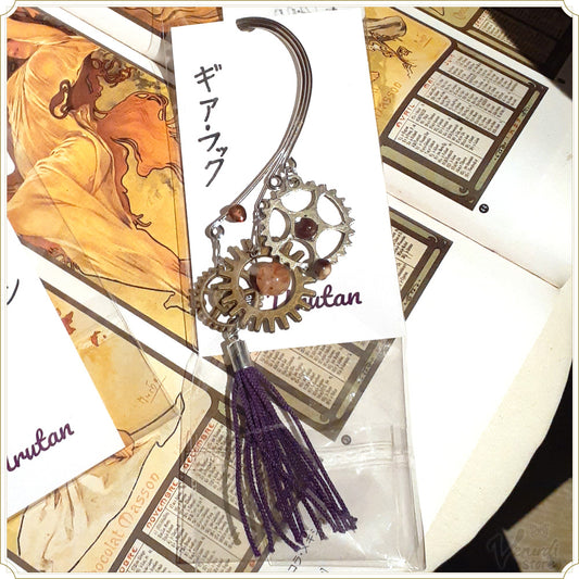 ギア・フック（アンバー・モッカイト・ライモナイトインクォーツ・ガーネット）