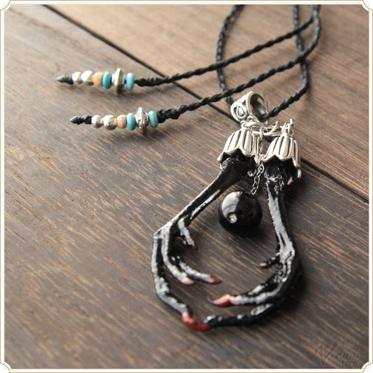 魔女の使者-首飾り-オニキス シルバー