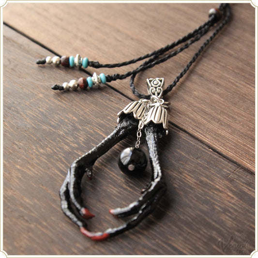 魔女の使者-首飾り-オニキス シルバー