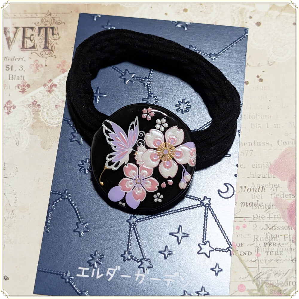 和柄 ヘアゴム（桜）