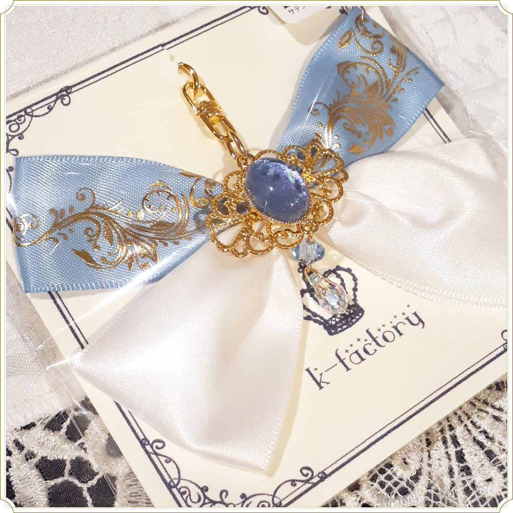 魔法石のリボンチャーム（白水）