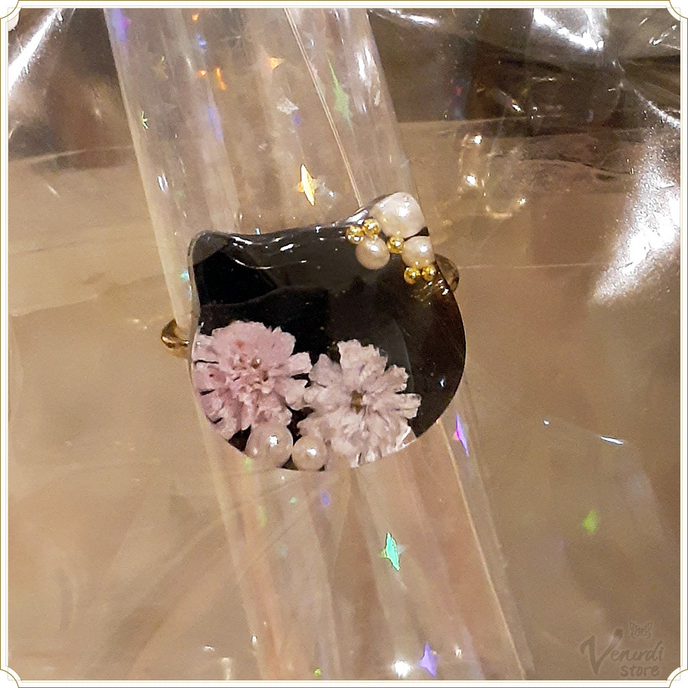 黒ネコリング（フリーサイズ）