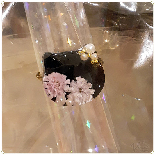 黒ネコリング（フリーサイズ）