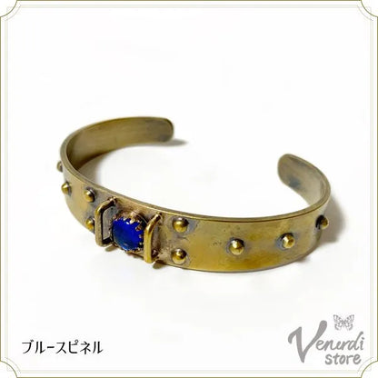 舷窓のブレスレット（ムーンストーン・ブルースピネル）