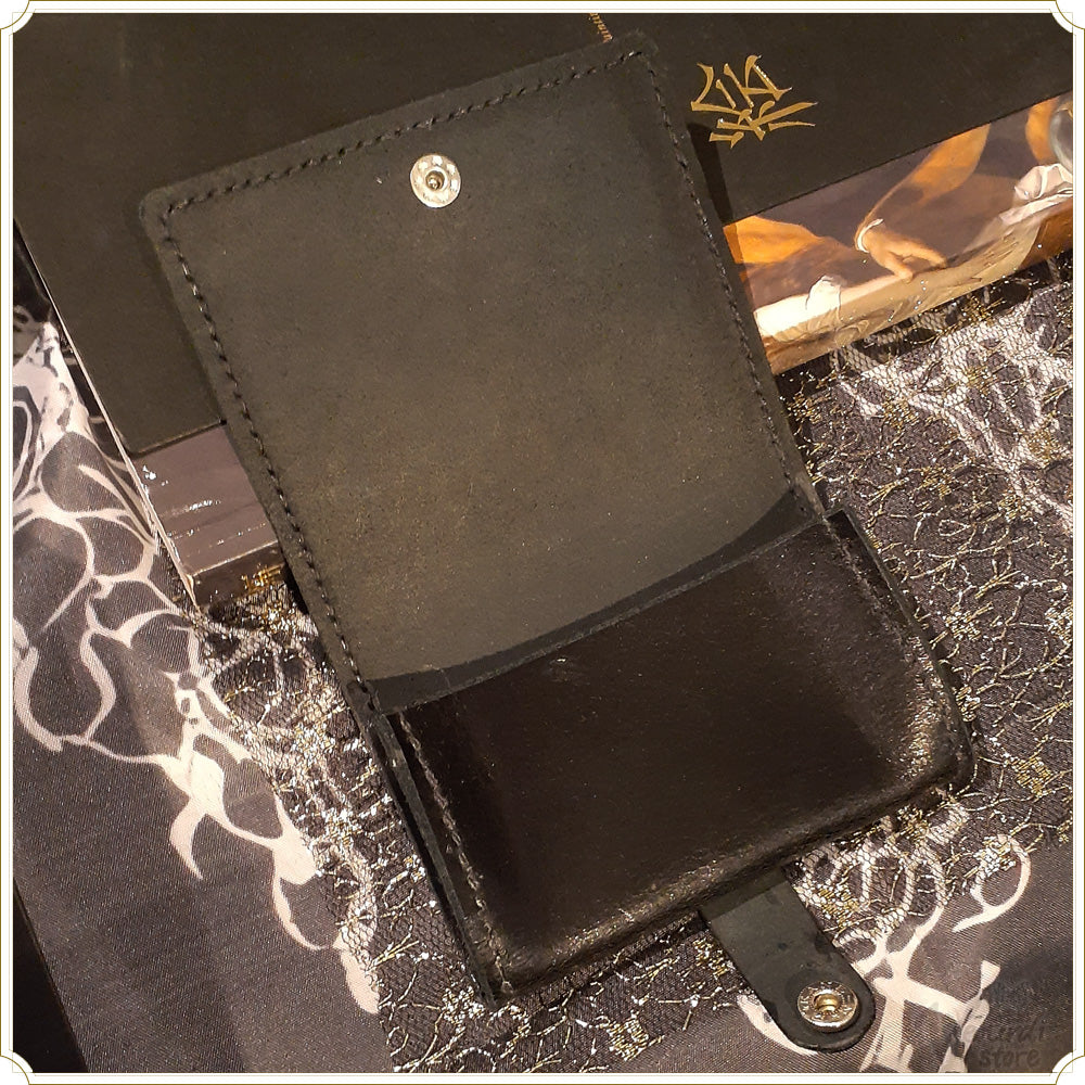 牛革 黒のカードケース