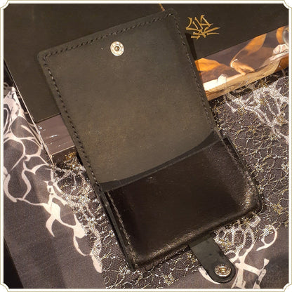 牛革 黒のカードケース