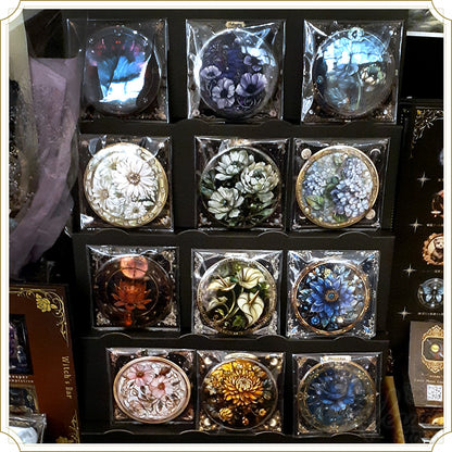 12月のステンドグラス(缶ミラー)
