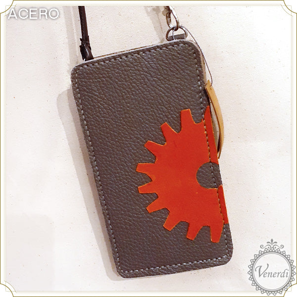 歯車スマホポシェット