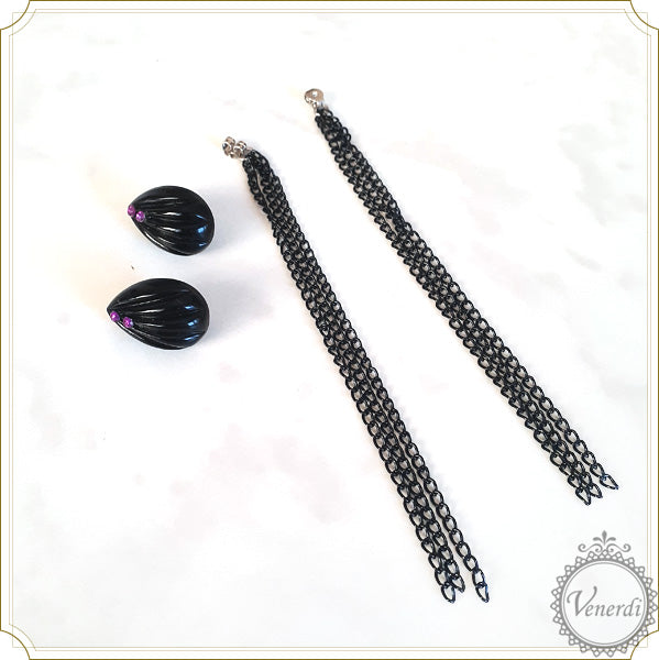 ゴシックピアス 2way/ドロップ＆ロングタッセル