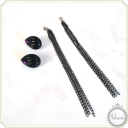 ゴシックピアス 2way/ドロップ＆ロングタッセル