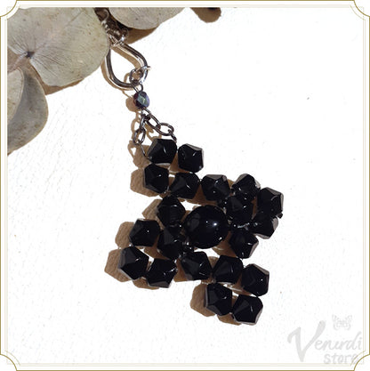 ビーズクロスペンダント ゴシック Black