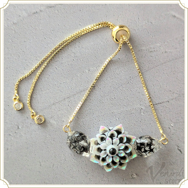 ジルコニア付きブレスレット 星空の下のサーカス(ゴールド)
