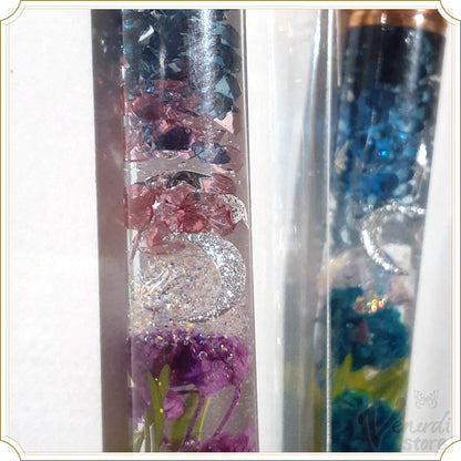 本物のお花入り　レジンボールペン　猫柄