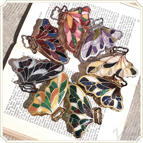 1563 金属工芸　蝶　飾物　6客 Butterfly 蝶 アート雑貨 バタフライ アクセサリー 通販 Venerdistore