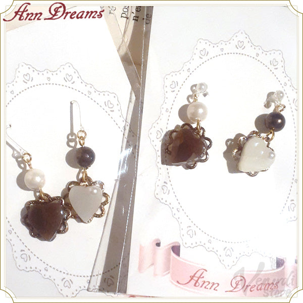 ハートのトランプチョコイヤリング&ピアス