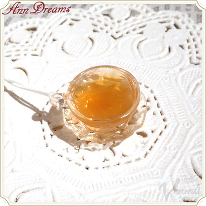 クリアティーカップ(小)紅茶入り置物