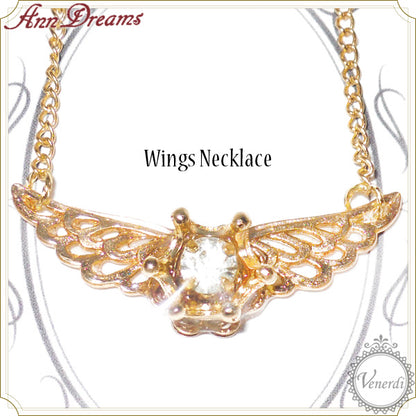 Crown Wingsネックレス　クリア