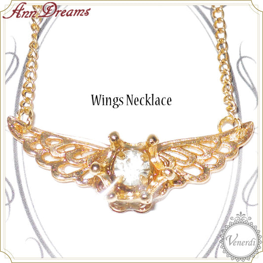 Crown Wingsネックレス　クリア