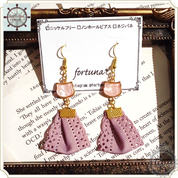 にゃんこ舞踏会イヤリング&ピアス