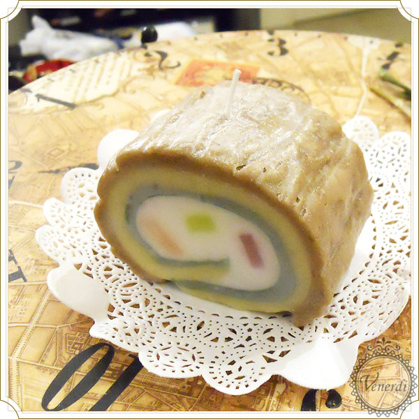 ロールケーキキャンドル