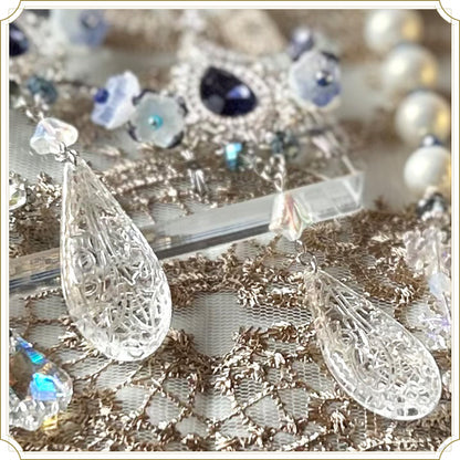Snow flower(ピアス、18k・イヤリング、ニッケルフリー）