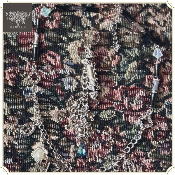 骸と蝋燭 (イヤーカフ)