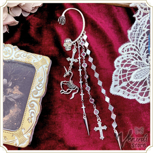 冥府の門番-独角獣の亡霊（イヤーフック）