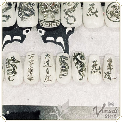 白龍ノ経典-Script of Purity-ネイルチップ全サイズset