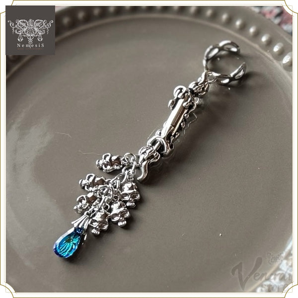 骸と蝋燭 (イヤーカフ)