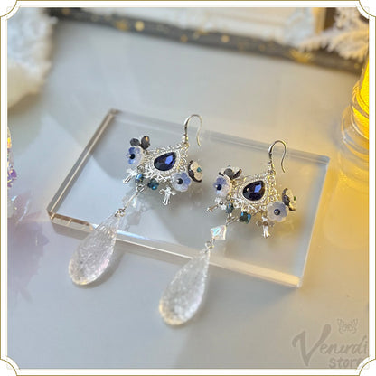 Snow flower(ピアス、18k・イヤリング、ニッケルフリー）