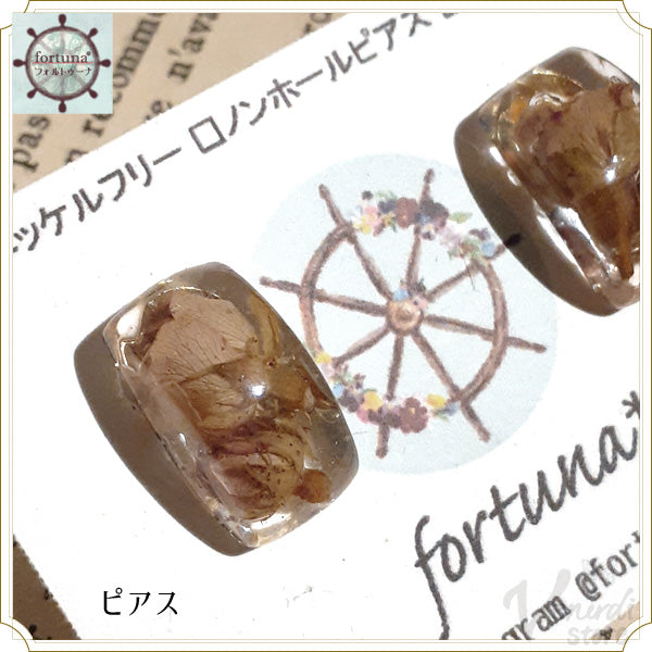 ミニバラのピアス