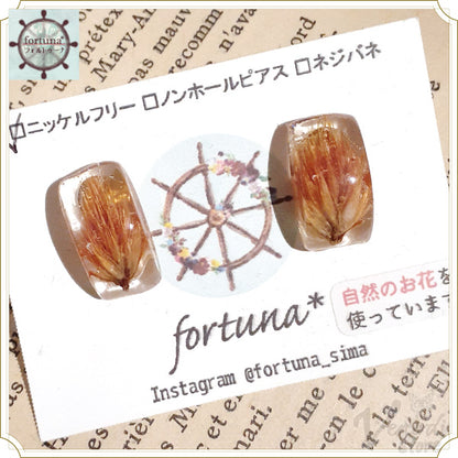 ケイトウのピアス&ノンホールピアス