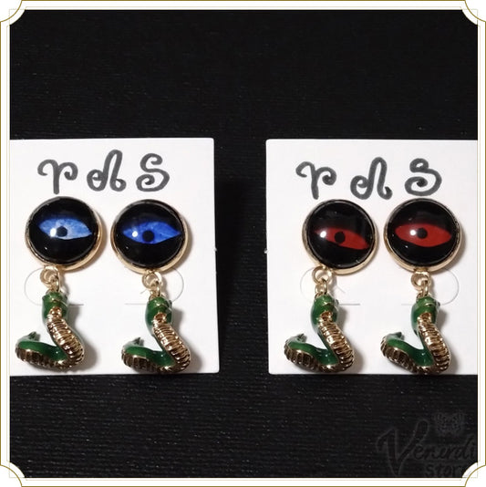 瞳の蛇ピアス（赤・青）