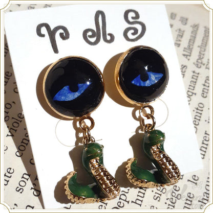 瞳の蛇ピアス（赤・青）