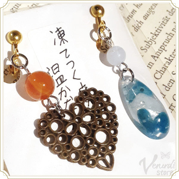 凍てつく魔法と温かな心（カーネリアン・ブルーレースアゲート・ムーンストーン・アパタイト）