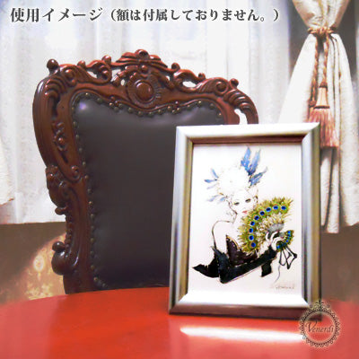 アートポストカード　孔雀