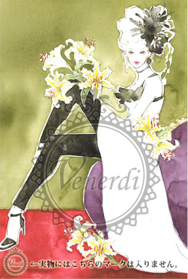 【額セット】A4ポスター ユリの花