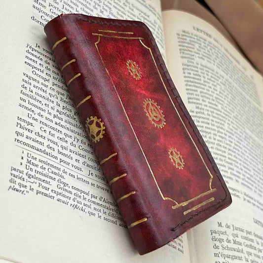 スチームパンク風洋書型名刺入れ