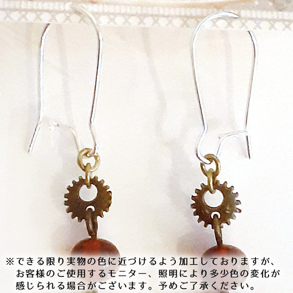 スチームパンクな時計 2wayピアス