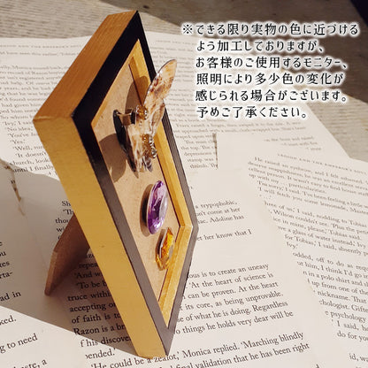 バタフライ額オブジェ