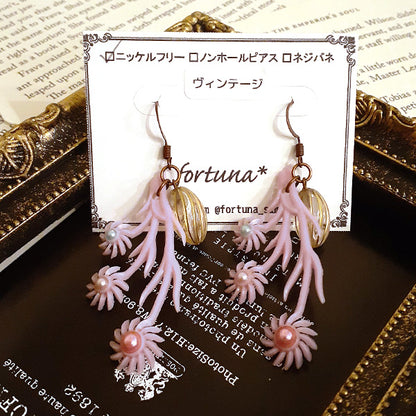 ヴィンテージ花たば ノンホール&ピアス