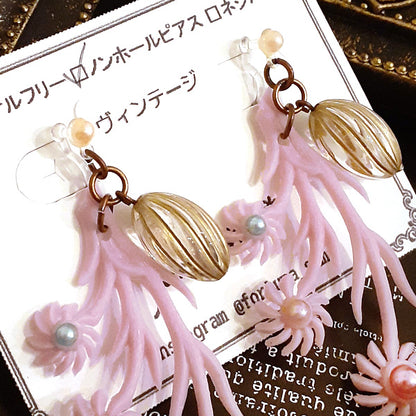 ヴィンテージ花たば ノンホール&ピアス